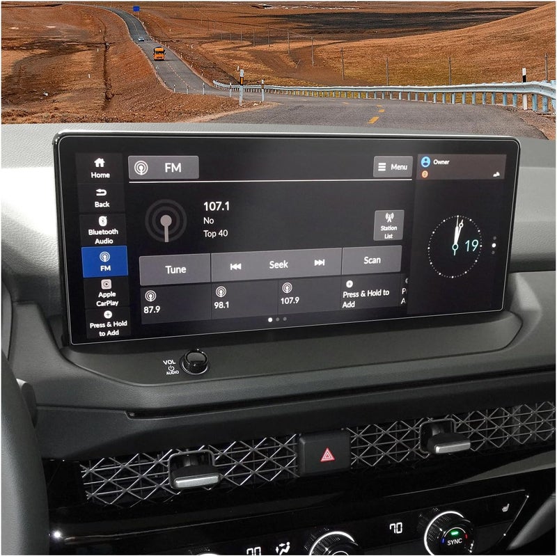 BSTW حماية شاشة هوندا أكورد 2025 لسيارة أكورد هايبرد سبورت/EX-L/Sport-L/Touring 12.3 بوصة ملحقات زجاج مقسى مضاد للتوهج (أكورد هايبرد 12.3 بوصة غير لامع) - Image 1